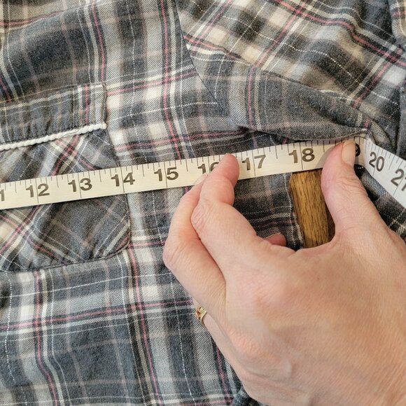 Gilligan & O Malley Plaid 2PC Pajama Set Pants & Top - Picture 10 of 14